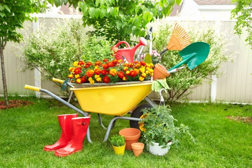 Garden maintenance tasks including hedge trimming and lawn care in Cockfosters